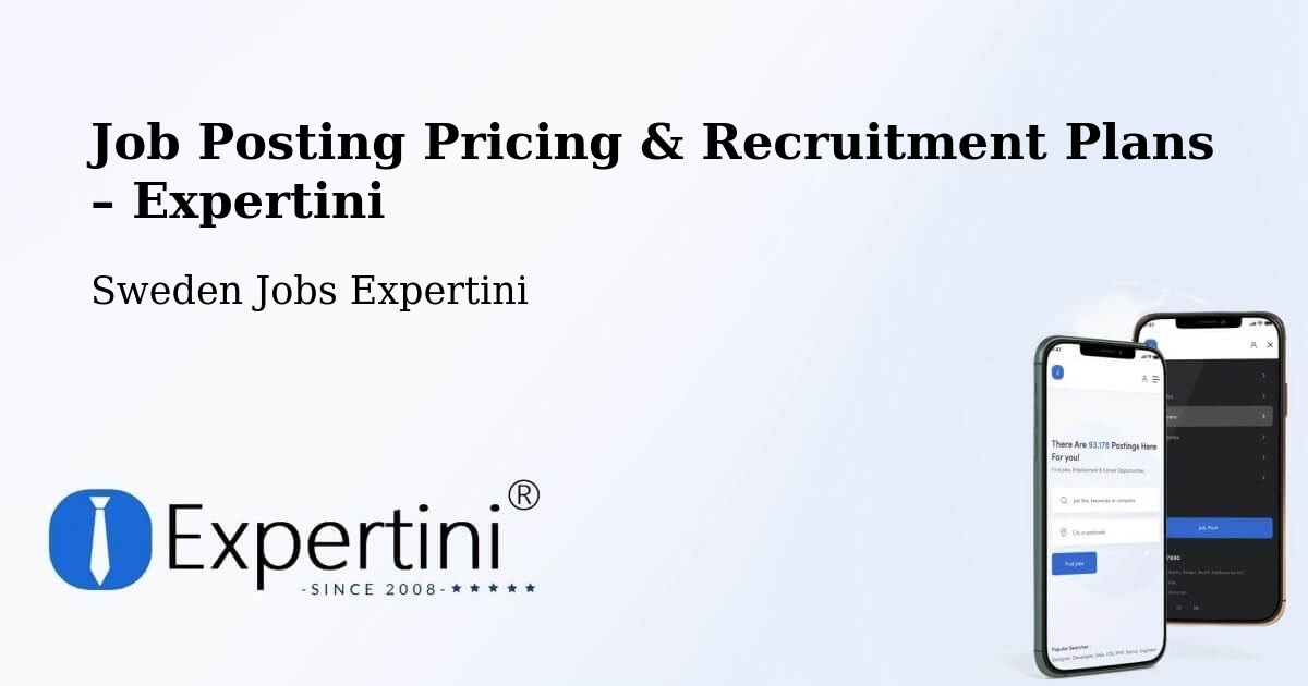 Job Posting Pricing & Recruitment Plans – Kalmar - Kalmar, Sweden Jobs Expertini